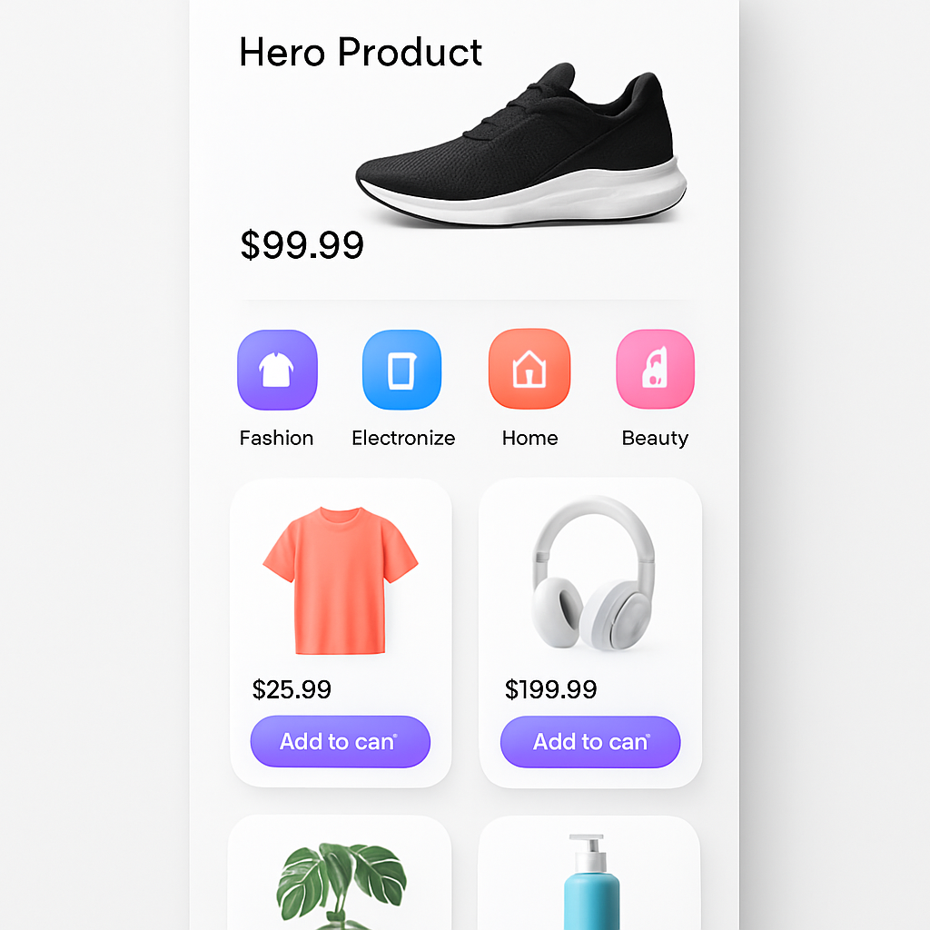 Lumio — Shopping app preview